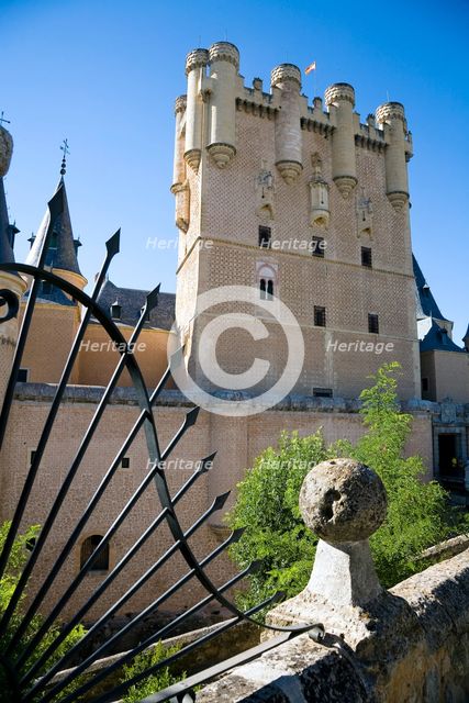 The East Tower (Tower of John II) of the Alcazar of Segovia, Segovia, Spain, 2007. Creator: Samuel Magal.