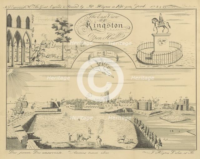 The East View of Kingston Upon Hull, 1735, (1869).  Creator: Inigo Haynes.