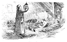The Easter Volunteer Manoeuvres: quartered with the rats, 1890. Creator: Unknown