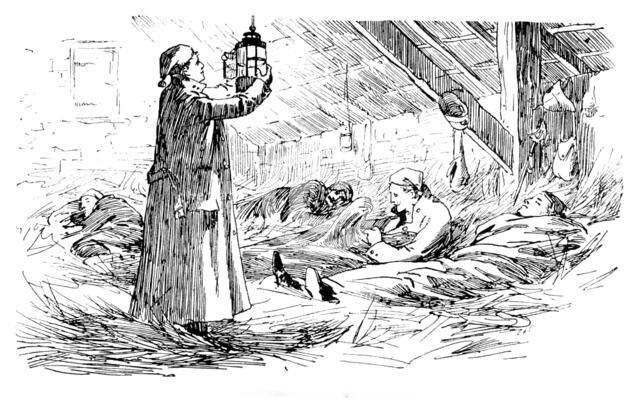 The Easter Volunteer Manoeuvres: quartered with the rats, 1890. Creator: Unknown.
