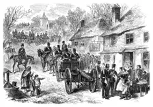 The Easter Volunteer Review: the 1st Middlesex Artillery on the march from London to Brighton, 1870. Creator: Unknown