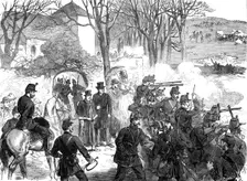 The Easter Volunteer Review: the defence of Ovingdean, 1870. Creator: Unknown