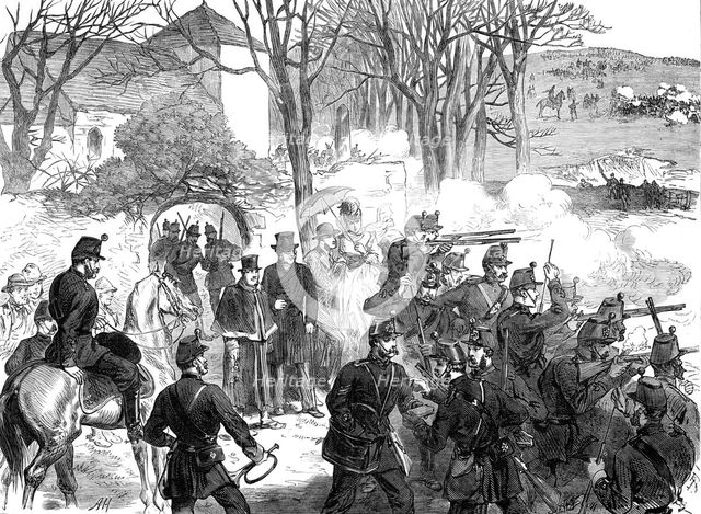 The Easter Volunteer Review: the defence of Ovingdean, 1870. Creator: Unknown.