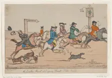 The Easter Hunt at Epping Forest, Plate Second, ca. 1810. Creator: Unknown
