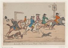 The Easter Hunt at Epping Forest, Plate Second, ca. 1810. Creator: Unknown