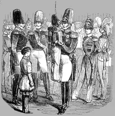 The Easter Kiss; Easter week in Russia 1854. Creator: Unknown