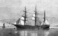 The Eastern Monarch, emigrant-ship for New Zealand, 1874. Creator: Josiah Robert Wells