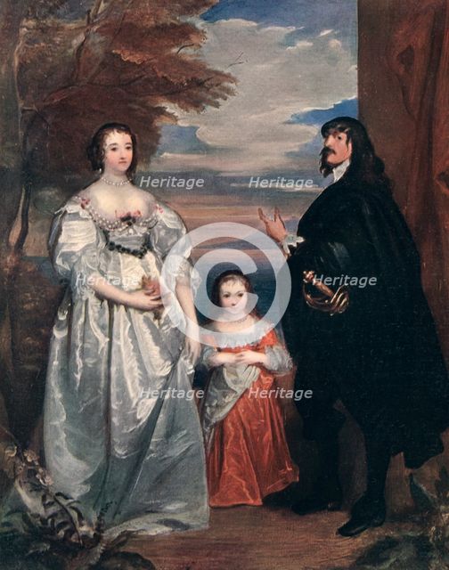 'The Earl and Countess of Derby and Child', 1632-1641 (1910).Artist: Anthony van Dyck