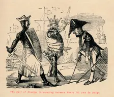 The Earl of Chester interposing between Henry III and De Burgh c1860, (c1860). Artist: John Leech