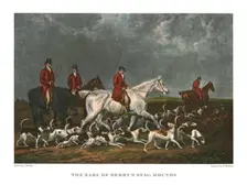 The Earl of Derby's Stag Hounds early 19th century, (c1955). Creator: Unknown