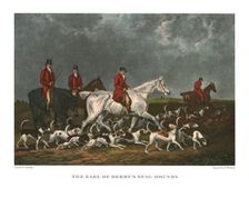 The Earl of Derby's Stag Hounds early 19th century, (c1955). Creator: Unknown