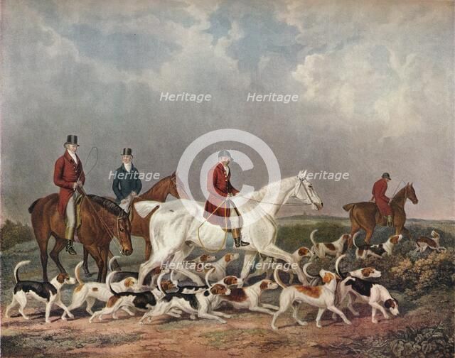 'The Earl of Derby's Stag Hounds', c1823. Creator: Richard Woodman.