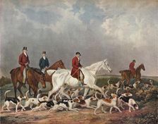 The Earl of Derby's Stag Hounds c1823. Creator: Richard Woodman
