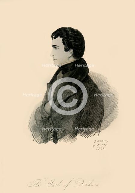 'The Earl of Durham', 1834. Creator: Richard James Lane.