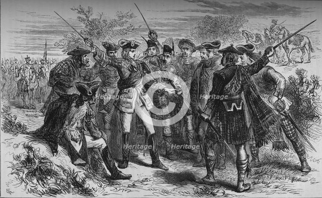 'The Earl of Mar's Council of War', November 1715, (c1880). Artist: Unknown.