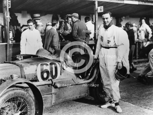 The Earl of March with a C type MG, 1931(?). Artist: Unknown