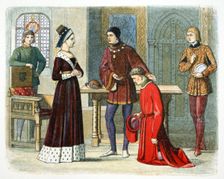 The Earl of Warwick submits to Queen Margaret, 1470 (1864). Creator: James William Edmund Doyle