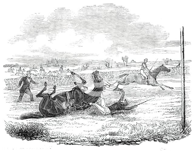 The Earl of Wilton's fall, 1844. Creator: Unknown.