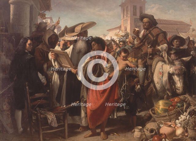 The Early Career of Murillo, 1865. Creator: Phillip, John (1817-1867).