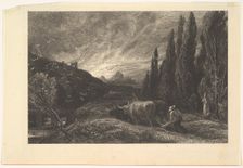 The Early Ploughman, 1861. Creator: Samuel Palmer