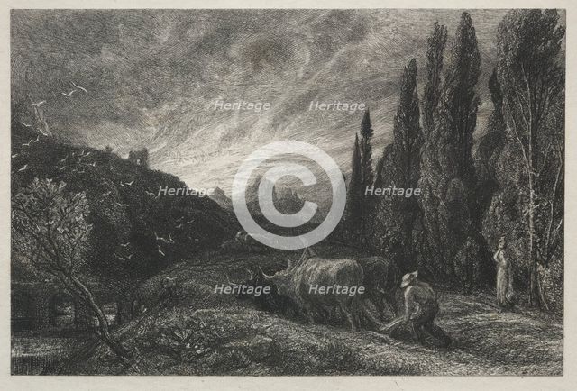 The Early Plowman. Creator: Samuel Palmer (British, 1805-1881).