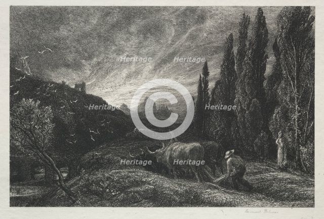 The Early Plowman. Creator: Samuel Palmer (British, 1805-1881).