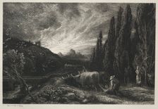 The Early Plowman, before 1861. Creator: Samuel Palmer (British, 1805-1881)