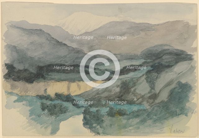 The Earth Pillars by the Schalderer Bach near Vahrn, 1878. Creator: Louis Eysen.