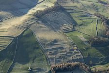 The earthwork remains of a medieval farmstead and field system near Linton, North Yorkshire, 2024. Creator: Robyn Andrews