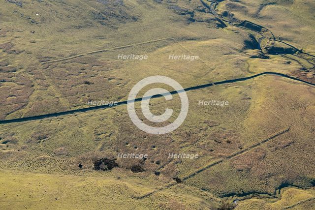 The earthwork remains of a Roman temporary camp on Low Stony Bank, North Yorkshire, 2024. Creator: Robyn Andrews.