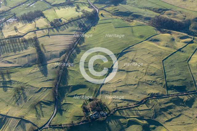 The earthwork remains of an Iron Age field system near Threshfield, North Yorkshire, 2024. Creator: Robyn Andrews.
