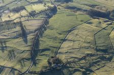 The earthwork remains of an Iron Age field system near Threshfield, North Yorkshire, 2024. Creator: Robyn Andrews