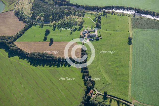 The earthwork remains of East Tanfield deserted medieval village, North Yorkshire, 2023. Creator: Robyn Andrews.