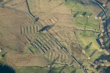 The earthwork remains of Leighton Construction Camp, Breary Banks, North Yorkshire, 2025. Creator: Robyn Andrews