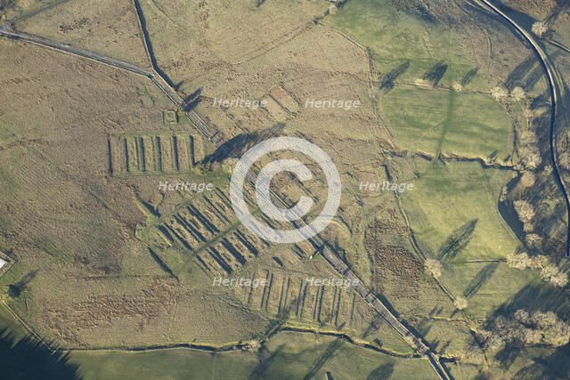The earthwork remains of Leighton Construction Camp, Breary Banks, North Yorkshire, 2025. Creator: Robyn Andrews.
