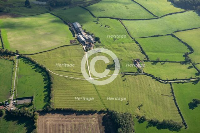 The earthwork remains of the  medieval village of Hanging Grimston, North Yorkshire, 2023. Creator: Robyn Andrews.