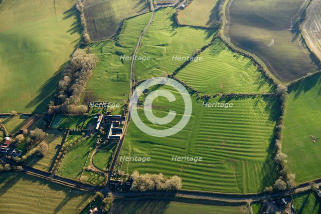 The earthwork remains of the medieval hamlet of Lidcote, or Littlecote, Buckinghamshire, 2022 Creator: Damian Grady.