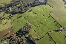The earthwork remains of the medieval settlement of Old Sulby, West Northamptonshire, 2022. Creator: Damian Grady