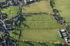 The earthwork remains of the shrunken medieval village of Theddingworth, Leicestershire, 2022. Creator: Damian Grady