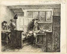 The Eavesdropper, c. 1886. Creator: Frederick Barnard