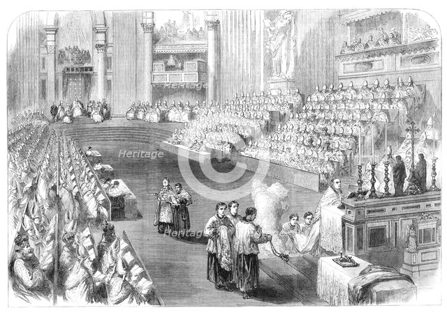 The Ecclesiastical Council at Rome, 1870. Creator: Unknown.