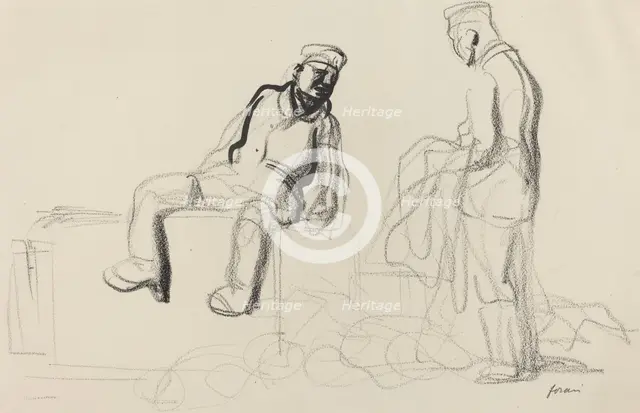 The Economic Withdrawal, c. 1914/1919. Creator: Jean Louis Forain.