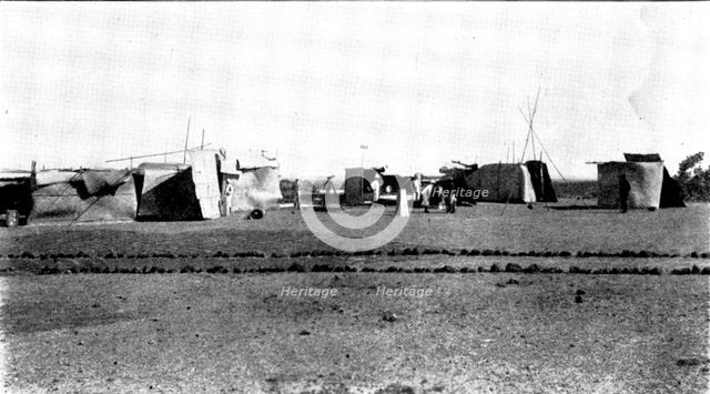 The Eclipse Expedition: view of the observatories, showing...shelter provided against the Sun, 1898. Creator: Unknown.