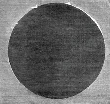 The Eclipse of the Sun - facsimile of [one of] the two photographs obtained during the totality,1860 Creator: Unknown