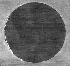 The Eclipse of the Sun - facsimile of [one of] the two photographs obtained during the totality,1860 Creator: Unknown
