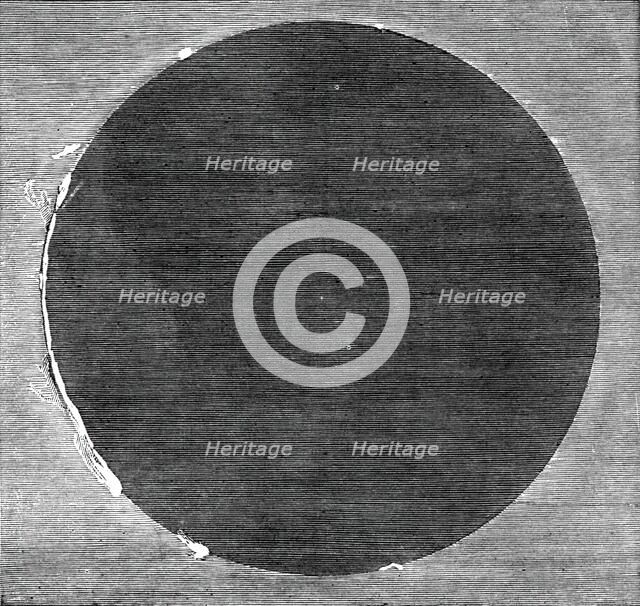 The Eclipse of the Sun - facsimile of [one of] the two photographs obtained during the totality,1860 Creator: Unknown.
