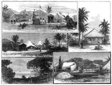 The Eclipse of the Sun, May 6, seen from Caroline Island, in the Pacific Ocean, 1883. Creator: Unknown