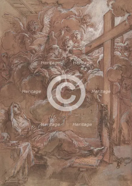 The Ecstacy of the Blessed Giacinta Marescotti, ca. 1675-1714. Creator: Giuseppe Passeri.
