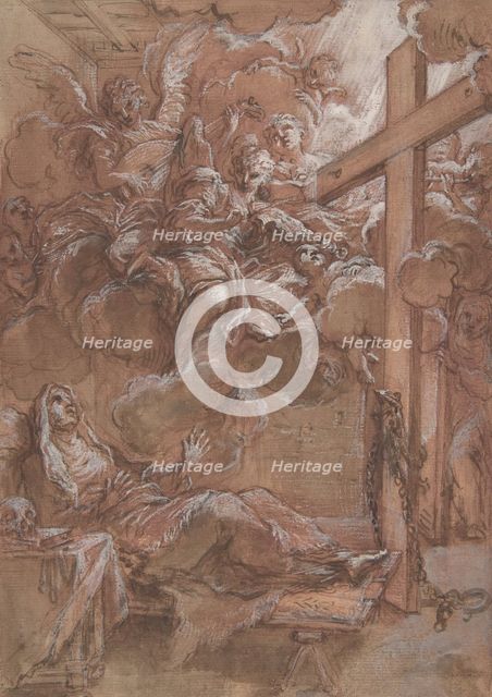 The Ecstacy of the Blessed Giacinta Marescotti, ca. 1675-1714. Creator: Giuseppe Passeri.