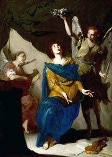 The Ecstasy of Saint Cecilia, 1645. Creator: Cavallino, Bernardo (1616-1656)